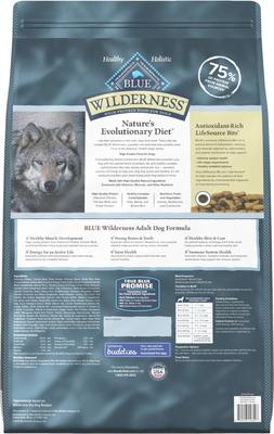 Show full view: Blue Buffalo Wilderness Chicken Recipe High-Protein Adult Dry Dog Food, 48-lb bundle slide 4 of 12