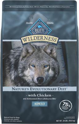 Blue Buffalo Wilderness Adult High Protein Natural Chicken & Wholesome Grains Dry Dog Food