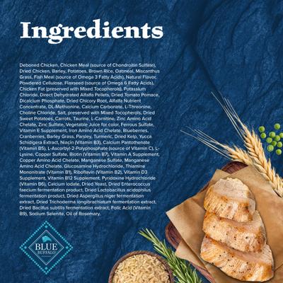 Show full view: Blue Buffalo Wilderness Chicken Recipe High-Protein Healthy Weight Adult Dry Dog Food, 24-lb bag slide 6 of 12