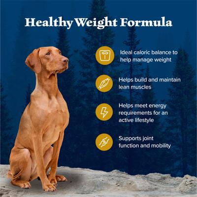 Show full view: Blue Buffalo Wilderness Chicken Recipe High-Protein Healthy Weight Adult Dry Dog Food, 28-lb bag slide 5 of 12