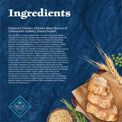 Show full view: Blue Buffalo Wilderness Chicken Recipe High-Protein Healthy Weight Adult Dry Dog Food, 28-lb bag slide 6 of 12