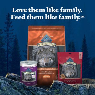 Show full view: Blue Buffalo Wilderness Chicken Recipe High-Protein Large Breed Adult Dry Dog Food, 28-lb bag slide 10 of 12