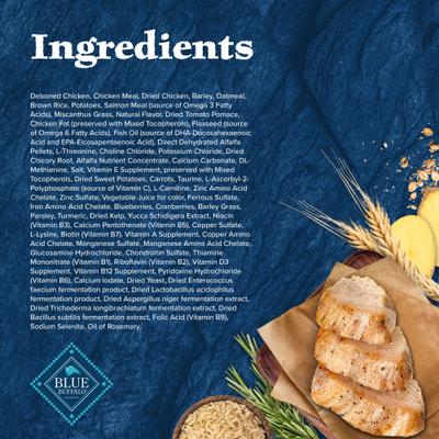 Show full view: Blue Buffalo Wilderness Chicken Recipe High-Protein Senior Dry Dog Food, 24-lb bag slide 6 of 12