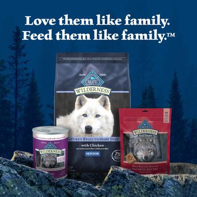 Show full view: Blue Buffalo Wilderness Chicken Recipe High-Protein Senior Dry Dog Food, 4.5-lb bag slide 10 of 12