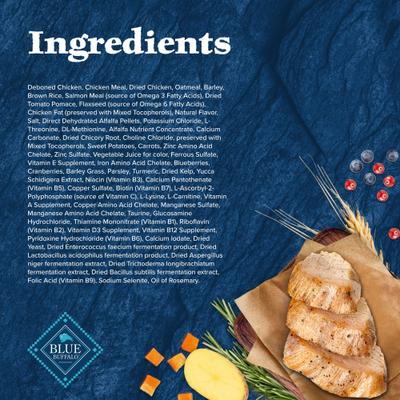 Show full view: Blue Buffalo Wilderness Chicken Recipe High-Protein Small Breed Adult Dry Dog Food, 4.5-lb bag slide 6 of 12