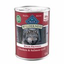Blue Buffalo Wilderness Chicken & Salmon High-Protein Grain-Free Adult Canned Dog Food, 12.5-oz, case of 12