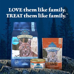 Blue Buffalo Wilderness Chicken & Turkey Recipe Grain-Free Soft Cat Treats, 2-oz bag