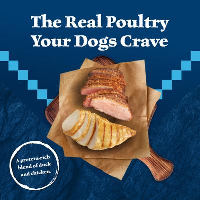 Show full view: Blue Buffalo Wilderness Duck & Chicken Grill Grain-Free Canned Dog Food, 12.5-oz, case of 12 slide 4 of 12