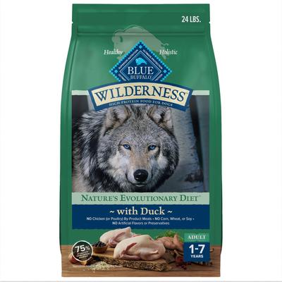 Show full view: Blue Buffalo Wilderness Duck Dry Food + Trail Treats Duck Biscuits Dog Treats slide 2 of 10