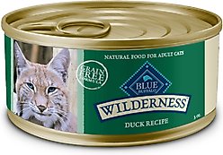Blue Buffalo Wilderness Duck Grain-Free Canned Cat Food, 3-oz, case of 24