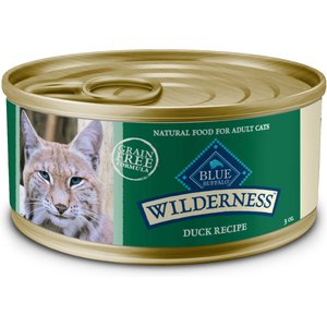 Blue Buffalo Wilderness Duck Grain-Free Canned Cat Food, 3-oz, case of 24