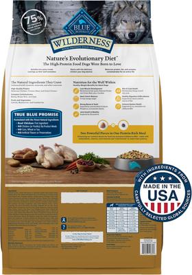 Show full view: Blue Buffalo Wilderness Healthy Weight Chicken Dry Food + Trail Treats Duck Biscuits Dog Treats slide 3 of 9