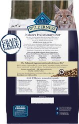 Blue Buffalo Wilderness High Protein Natural Grain-Free Chicken Mature Dry Cat Food, 4-lb bag slide 2 of 9