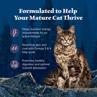 Show full view: Blue Buffalo Wilderness High Protein Natural Grain-Free Chicken Mature Dry Cat Food, 4-lb bag slide 5 of 12