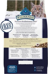 Blue Buffalo Wilderness High Protein Natural Grain-Free Chicken Mature Dry Cat Food, 5-lb bag slide 2 of 9