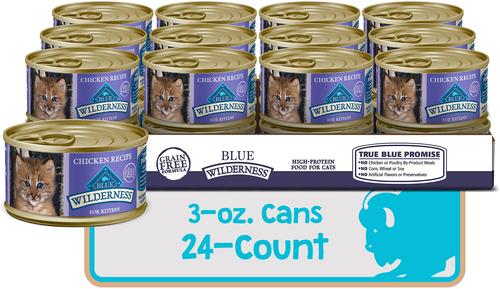 BLUE BUFFALO Wilderness Kitten Chicken Grain-Free Canned Cat Food