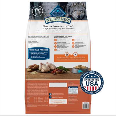 Show full view: Blue Buffalo Wilderness Large Breed Chicken Adult Dry Dog Food + Beef & Chicken Grill Canned Dog Food slide 3 of 9