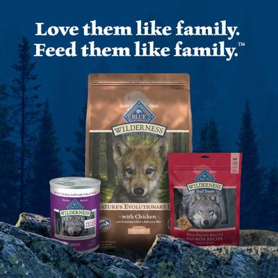 Show full view: Blue Buffalo Wilderness Large Breed Puppy High Protein Natural Chicken & Wholesome Grains Dry Dog Food, 24-lb bag slide 10 of 12