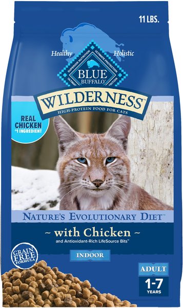 Blue Buffalo Wilderness Indoor Chicken Recipe Grain-Free Dry Cat Food
