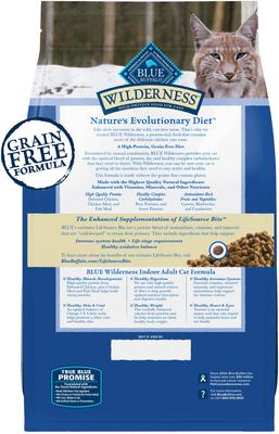Show full view: Blue Buffalo Wilderness Natures Evolutionary Diet Chicken High-Protein Grain-Free Adult Indoor Dry Cat Food, 4-lb bag slide 3 of 12
