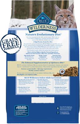 Show full view: Blue Buffalo Wilderness Natures Evolutionary Diet Chicken High-Protein Grain-Free Adult Indoor Dry Cat Food, 5-lb bag slide 3 of 12
