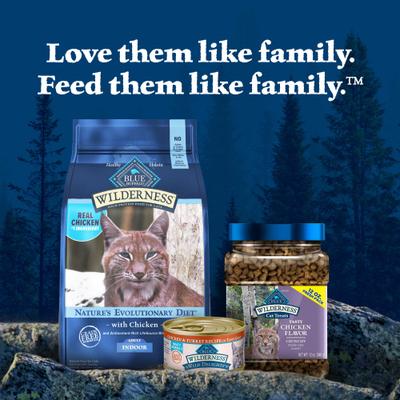 Show full view: Blue Buffalo Wilderness Natures Evolutionary Diet Chicken High-Protein Grain-Free Adult Indoor Dry Cat Food, 5-lb bag slide 10 of 12