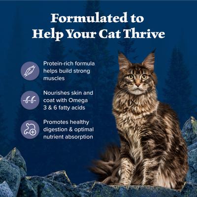 Show full view: Blue Buffalo Wilderness Natures Evolutionary Diet Chicken High-Protein Grain-Free Adult Dry Cat Food, 6-lb bag slide 5 of 12
