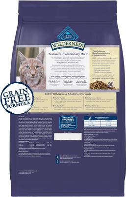 Show full view: Blue Buffalo Wilderness Natures Evolutionary Diet Chicken High-Protein Grain-Free Adult Dry Cat Food, 6-lb bag slide 3 of 12