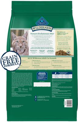 Show full view: Blue Buffalo Wilderness Natures Evolutionary Diet Duck High-Protein Grain-Free Adult Dry Cat Food, 11-lb bag slide 3 of 12