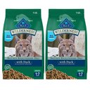Blue Buffalo Wilderness Natures Evolutionary Diet Duck High-Protein Grain-Free Adult Dry Cat Food, 22-lb bundle 