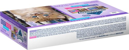 Show full view: Blue Buffalo Wilderness Pate Kitten Variety Pack with Chicken & Salmon Grain-Free Cat Food, 3-oz can, case of 6 slide 4 of 10