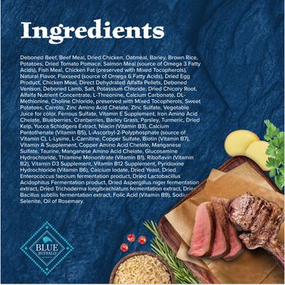 Show full view: Blue Buffalo Wilderness Red Meat & Grains Rocky Mountain Recipe High-Protein Adult Dry Dog Food, 4.5-lb bag slide 6 of 12