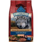 Blue Buffalo Wilderness Red Meat & Grains Rocky Mountain Recipe High-Protein Large Breed Adult Dry Dog Food, 24-lb bag