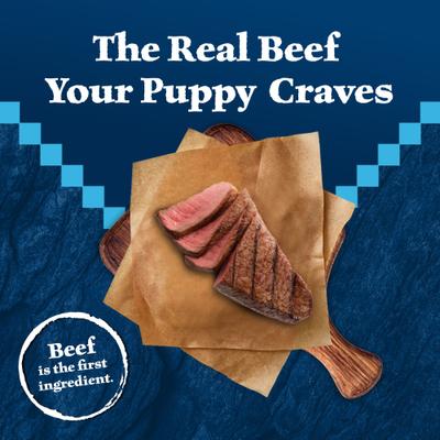 Show full view: Blue Buffalo Wilderness Red Meat & Grains Rocky Mountain Recipe High-Protein Puppy Dry Dog Food, 22-lb bag slide 4 of 12