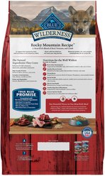 Blue Buffalo Wilderness Red Meat & Grains Rocky Mountain Recipe High-Protein Puppy Dry Dog Food, 28-lb bag slide 2 of 9