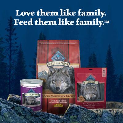 Show full view: Blue Buffalo Wilderness Red Meat Rocky Mountain Recipe High-Protein Healthy Weight Adult Dry Dog Food, 22-lb bag slide 10 of 12