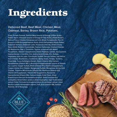 Show full view: Blue Buffalo Wilderness Red Meat Rocky Mountain Recipe High-Protein Healthy Weight Adult Dry Dog Food, 28-lb bag slide 6 of 12