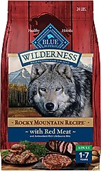 Blue Buffalo Wilderness RMR Red Meat Dry Food + Wilderness Wolf Creek Stew Hearty Beef Stew Canned Dog Food slide 2 of 9
