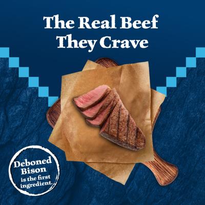 Show full view: Blue Buffalo Wilderness Rocky Mountain Recipe Adult High-Protein Wholesome Grains & Bison Dry Dog Food, 28-lb bag slide 4 of 12