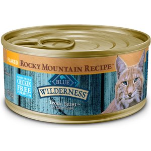 Blue Buffalo Wilderness Rocky Mountain Recipe Flaked Trout Feast Adult Grain-Free Canned Cat Food, 5.5-oz, case of 24