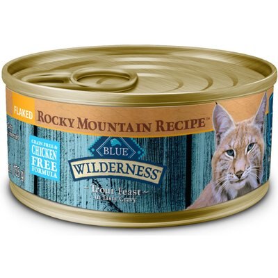 Blue Buffalo Blue Wilderness Rocky Mountain Trout Canned Cat Food, 5.5-oz, 24 ct
