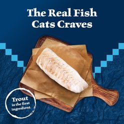 Blue Buffalo Wilderness Rocky Mountain Recipe Flaked Trout Feast Adult Grain-Free Canned Cat Food, 5.5-oz, case of 24 slide 2 of 9