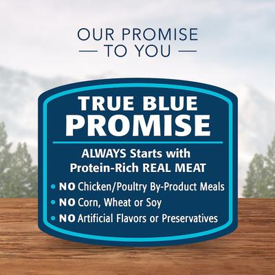Show full view: Blue Buffalo Wilderness Rocky Mountain Recipe Red Meat Dinner Adult Grain-Free Canned Dog Food, 12.5-oz can, bundle of 24  slide 6 of 9