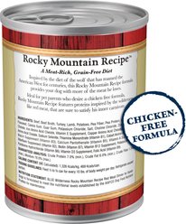 Blue Buffalo Wilderness Rocky Mountain Recipe Senior High-Protein & Grain-Free Red Meat Recipe Wet Dog Food, 12.5-oz can, 12 count slide 2 of 9