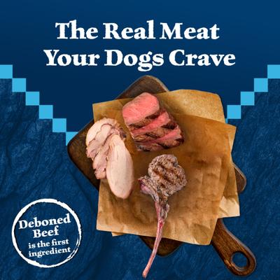 Show full view: Blue Buffalo Wilderness Rocky Mountain Recipe Senior High Protein Natural Red Meat & Grain Dry Dog Food, 22-lb bag slide 4 of 12