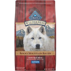 Blue Buffalo Wilderness Rocky Mountain Recipe Senior High Protein Natural Red Meat & Grain Dry Dog Food, 28-lb bag