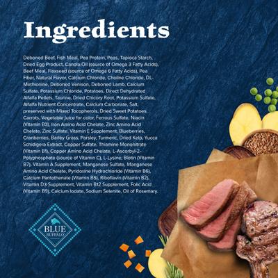 Show full view: Blue Buffalo Wilderness Rocky Mountain Recipe with Red Meat Adult Grain-Free Dry Cat Food, 4-lb bag slide 6 of 12