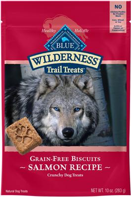 Show full view: Blue Buffalo Wilderness Salmon Dry Food + Trail Treats Salmon Biscuits Dog Treats slide 6 of 10