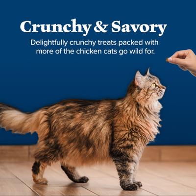 Show full view: Blue Buffalo Wilderness Salmon Formula Crunchy Grain-Free Cat Treats, 12-oz tub slide 7 of 12