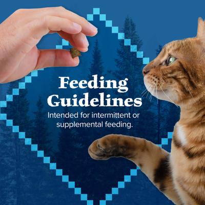 Show full view: Blue Buffalo Wilderness Salmon Formula Crunchy Grain-Free Cat Treats, 12-oz tub slide 10 of 12